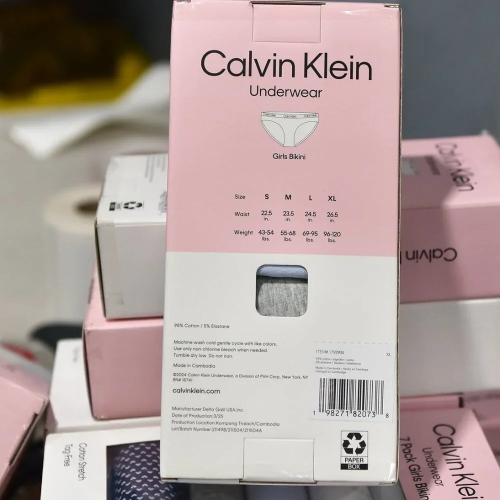Calvin Klein  Underwear  7 Pack‎ Girls Bikini